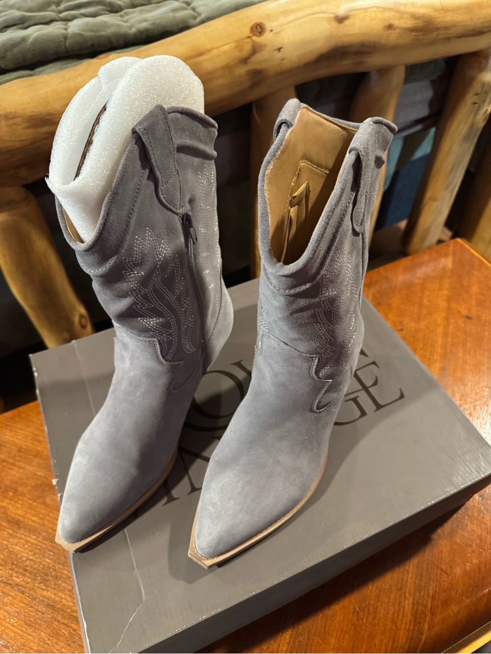 Crown Vintage Gray cowgirl boots